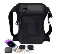 Sac de jambe pour hommes, sac drop-led, sac banane pour moto, sac banane pour moto, randonnée, cyclisme, sac banane Trouvez un sac Digbag pour accessoires de plein air, Noir , Voir description, Voir