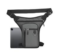 Sac de jambe | Sac de jambe imperméable pour moto | Sac de cuisse multifonction pour homme et femme | Sac banane pour le cyclisme et les voyages, gris, Refer to description, Unisexe