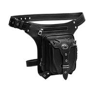 Sac de Jambe Steampunk Sac de Taille for Hommes en Cuir PU Leggings Moto d'extérieur Pochette de Ceinture Médiévale