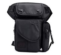 Sac de jambe tombant pour homme et femme, #11 noir, 18cm(W)x8cm(D)x31cm(H)(7.08"x3.15"x12.20") approx;