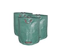 Vounot Sacs poubelle de jardin XXL 272 L résistants réutilisables avec poignées en PP pliables x3