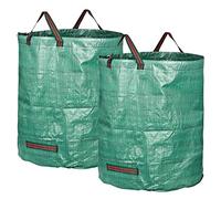 Sac de jardin en polypropylène lourd professionnel (PP) avec double base(Green,4 * 272L)