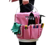 Sac De Jardin Pochette Seau Robuste à Grande Capacité | Sac Organisateur Outils Jardin Base Épaissie et Poignées Confortables pour Bricoleurs, Menuiserie, Intérieur, Extérieur,