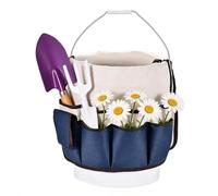 Sac de jardin - Sac seau de capacité solide | Sac de rangement robuste avec renforcé et poignées de transport | Pour l'intérieur et l'extérieur des femmes, outils de stockage, fournitures de