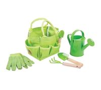 Sac de jardinage pour enfant - Bigjigs Toys - Outils, arrosoir et gants - Vert