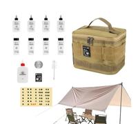 Sac de kit d’épices de voyage | Récipient d'assaisonnement de camping | Bouteilles d'épices 14 pièces, organisateur d'épices, conteneurs avec sac de rangement