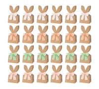Sac De Lapin De Pâques - Sac En Papier, Pochette Rustique D’oreille De Lapin | Ornement De Ficelle De Jute Naturel De 480g, Emballage Avec Nœud De Ruban Floral Décoratif Pour Les Vacances