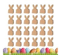 Sac De Lapin De Pâques - Sac En Papier, Pochette Rustique D’oreille De Lapin | Ornement De Ficelle De Jute Naturel De 480g, Emballage Avec Nœud De Ruban Floral Décoratif Pour Les Vacances