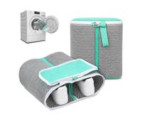 Sac de lavage 2 en 1 réutilisable grande capacité pour chaussures, machine à laver, compartiment de nettoyage supplémentaire pour semelles, chaussures et machines à laver, ne se décolore pas
