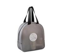 Sac De Lavage Cosmétique étanche Translucide De Grande Capacité Sac De Rangement Portable pour Le Maquillage Et Le Lavage (Noir)