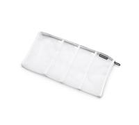 Brabantia - Sac à Linge Chaussettes - Sac de Protection - Jusqu'à 4 Paires - Fermeture à Glissi Ère - Couvercle Spécial - En Maille Solide - Indispensable pour le Linge - White - 22 x 1 x 42 cm