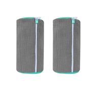Sac De Lavage pour Chaussures Filet Baskets pour Machine A Laver Sechoir | Housse Filet Epais Baskets Tennis Attenue Bruits Chocs Tambour Fermeture Eclair Elastique Sechage Linge(2PCS Gray)