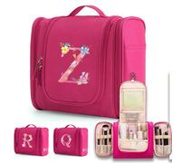 Sac de lavage, sacs de maquillage, sac de rangement de voyage imperméable pour femmes, grand sac de cosmétiques avec imprimé fleurs roses, organisateur de beauté et de toilette, sacs de toilette essen