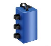 Sac de lestage pour tonnelle 10 L en PVC 500D coupe-vent fixe pour auvent extérieur Stabilisateur de jambe Noir (bleu)