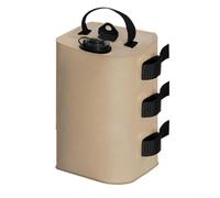 Sac de lestage pour tonnelle 10 L en PVC 500D coupe-vent fixe pour auvent extérieur stabilisateur de jambe noir (kaki)