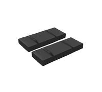 Sac De Lestage Souple Chargeable Pour Parasol - Lot De 2 Sacs - 25 Kg X 2 - Poignées - Oxford Haute Densité 600d Noir