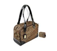 Sac de luxe - PrettyPet - Leopard brun - 100% coton - Pour petits chiens - Dimensions 35x17x25 cm