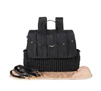 Sac de maman grande capacité, organisateur for couches d'enfants, sacs suspendus for poussette d'extérieur, sac à dos de maternité léger à la mode for femmes(Black)