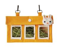 Sac de mangeoire de foin de lapin, support de foin pour lapins - Multi trous foi de foin de lapin,Conteneur de stockage de nourriture pour animaux de compagnie, fournitures d'alimentation en petits an
