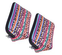Sac de Maquillage 2 Pièces, Sac à Cosmétiques, Sac de Rangement Portable, étui pour Le Lavage et Le Nettoyage, Néoprène pour Le Nettoyage, Rangement de Ski en Intérieur (6)