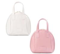 Sac De Maquillage 2 Pièces, Sac De Maquillage À Main De Couleur Unie Simple, Sac De Rangement Pour L'Organisation Pour Femmes Et Sac De Maquillage De Voyage Pratique.