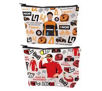 Sac De Maquillage À Thème De Course De 2 Pièces, Sac De Maquillage Étanche, Sac De Maquillage De Dessin Animé, Sac De Maquillage Cadeau