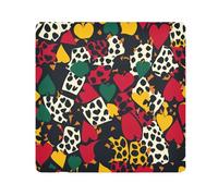 Sac de maquillage autocollant Texas Hold'em Magic en tissu imprimé guépard pour appareil photo - 55,1 x 55,1 cm