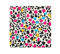 Sac de maquillage autocollant Texas Hold'em Magic imprimé peau de guépard Organiseur de maquillage pour appareil photo Taille 55,1 x 55,1 cm