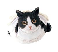 Sac de maquillage avec un sac cosmétique portable sur motif de chat avec design de chaton, sac dur avec une déformation du cordon | Sac culturel doux pour femmes, sac de maquillage drôle, organisateur
