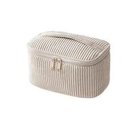 Sac De Maquillage De Voyage | Grand Organisateur De Toilette De Trousse De Maquillage | Pochette À Crayons En Velours Côtelé De Grande Capacité, Pour Maison, Appartement, École, Bureau, Camping, Rouge