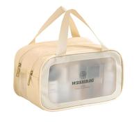 Sac de maquillage de voyage, sac de toilette pour femmes, Sac de rangement de voyage de douche de douche de toilette multiples, Organisateur de stockage de pochettes de shampooing portable pour Lotion