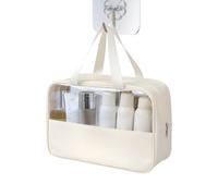 Sac De Maquillage De Voyage Transparent - Sacs Cosmétiques Transparents avec Glissière À Poignée | Grand Sac D'organisateur De Cosmétiques Clear Makeups | Sacs Imperméables pour Femmes Filles Quotidi