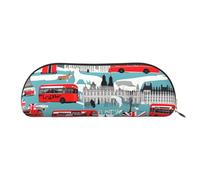 Sac de maquillage imprimé hockey sur glace pour femme, trousse de maquillage, sac de rangement de voyage, trousse de toilette, trousse à crayons, I Like London, One Size