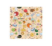 Sac de maquillage ouvert et plat fait de tissu auto-adhésif, organisateur de rangement de maquillage, chiffon autocollant pour femme, film de protection d'écran de caméra, multicolore, L, Se référer