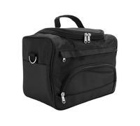 Sac de maquillage professionnel, mallette rangement for outils tatouage d'ongles, organisateur cosmétiques beauté, sac voyage Portable for coiffeur Pour Coiffeur avec Diviseurs(Black)