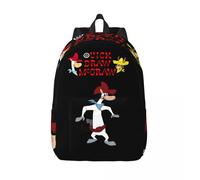Sac de maternelle Afraid Q-Quick Draw McGraw Show pour femmes et enfants, bandoulière réglable pour le travail, le bureau, pour les cadeaux, sac à livres de grande capacité Noir