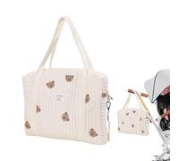 Sac De Maternité Pour Sac Bébé , Grande Capacité Brodé Sacs À Langer Pour Bébé Maternité Valise ,Sacs À Langer Fourre-tout Brodé En Coton Doux Couches Pour Maman, Fourre-tout De Voyage Multifonction