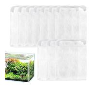 Sac de médias de filtre d'aquarium réutilisable, sac de filtre en filet avec fermeture éclair | Aquarium Filter Network Bag-10 pièces de sacs de médias de filtre d'aquarium avec fermeture éclair pour