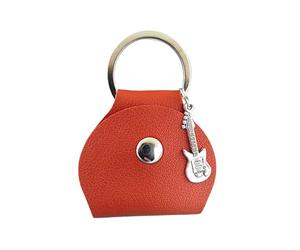 Sac de médiator de guitare - Sac de médiator de guitare, porte-clés, pendentif pour organisateur de rangement de médiators | Outil de conservation en cuir PU pour la maison, spectacles de théâtre, s