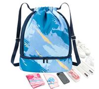 Sac De Natation - Sac À Dos Imperméable Eva 45x18x46 Cm Séparation Humide-sec | Sac De Sport De Grande Capacité Pour Voyage En Piscine Et Plage | Sacs À Bandoulière Pour Les Leçons De, bleu,