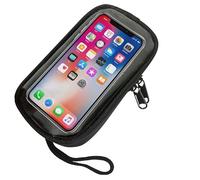 Sac de navigation pour téléphone portable - 18 x 10 x 3 cm - Support de téléphone portable en PVC étanche - Support de guidon de vélo et de moto - Sac GPS mobile à écran tactile pour la navigation en
