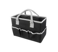 Sac de nettoyage en tissu Oxford 600D pour outils de nettoyage robuste pour la maison, l'école, le bureau (noir)