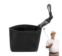 Sac de nettoyage pour balles de golf - Étanche - Pochette de nettoyage pour balle de golf - Avec clip amovible - Outil de nettoyage de balle de golf - Lavable en machine
