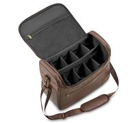 Sac de nettoyage pour cheval - Robuste et imperméable - En cuir végétalien - Beaucoup d'espace de rangement et compartiments Velcro flexibles - Avec sangle de transport - Accessoires pour cheval