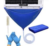 Sac de nettoyage pour climatisation, kit de nettoyage de 1 m pour climatisation, housse de protection pour le nettoyage des unités intérieures des climatiseurs, couvercle de nettoyage de la poussière