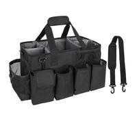 Sac de nettoyage - Sac d'approvisionnement de nettoyage pliable | Organisateur de détergents multifonctionnels | Tote d'outils amovible avec poignée et épaule pour voiture de camping de cam