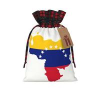 Sac de Noël à carreaux assortis avec cordon de serrage, 12 x 17 cm pour Noël, Halloween