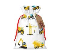 Sac de Noël avec cordon de serrage, idéal pour emballer des cadeaux de Noël et Halloween 12,9 x 17,5 cm