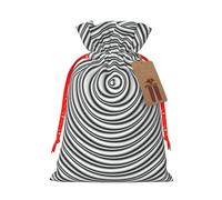 Sac de Noël avec cordon de serrage - Motif illusion de rotation optique