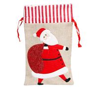 Sac de Noël avec cordon de serrage pour bonbons, festival, décoration de vacances pour fête créative, sacs cadeaux avec cordon de serrage, taille S